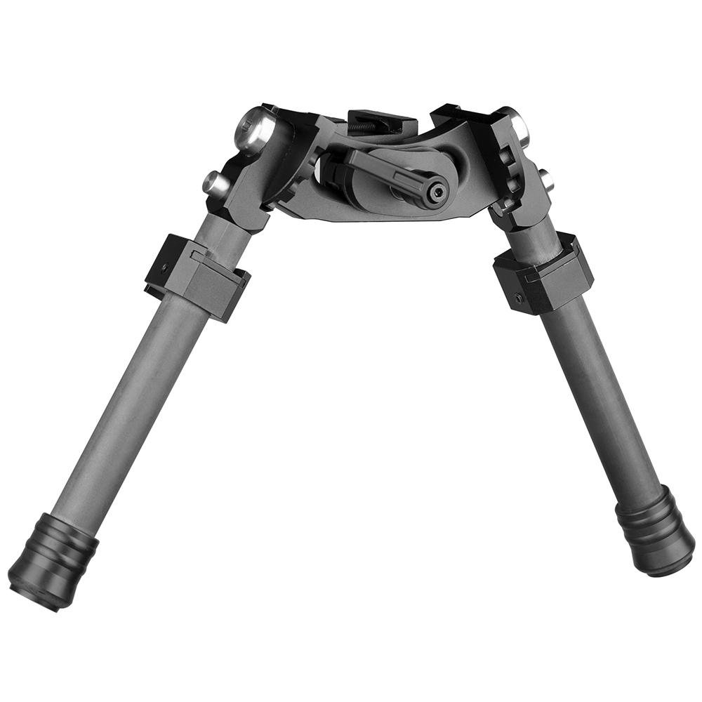 Tactical Carbon Fiber Swivel Bipod Adjustable for Long Range Hunting