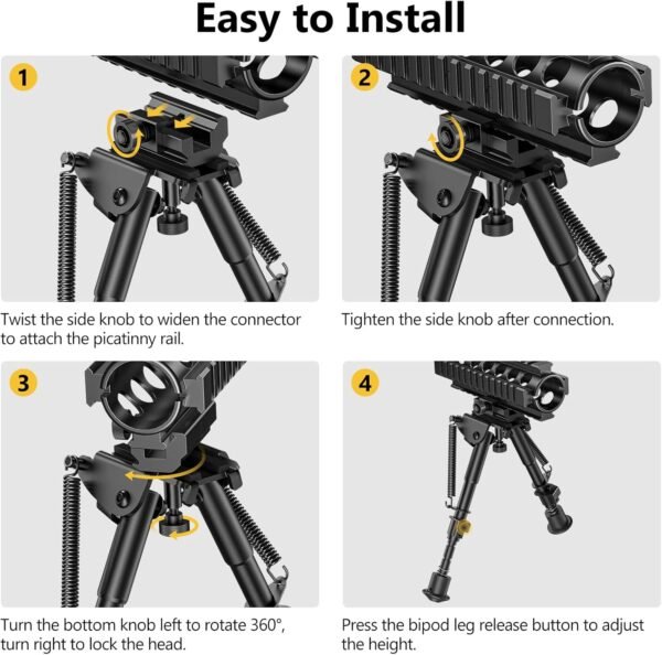 Swivel Bipod Picatinny